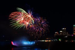 Watching fireworks is one of the top Niagara Falls things to do