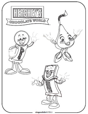 Hershey's Chocolate World Colouring Page